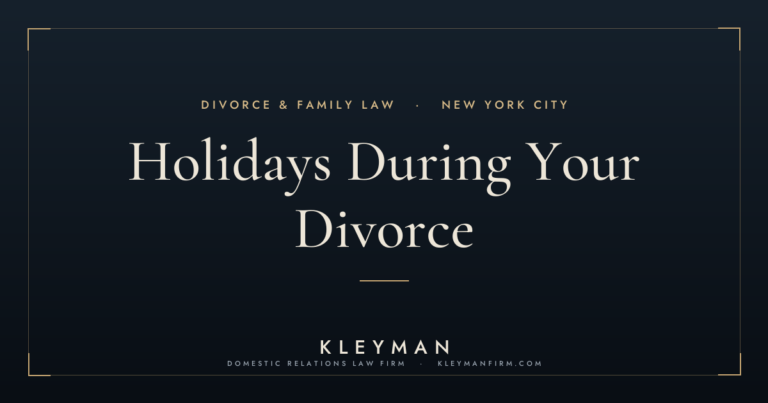 divorce lawyer in New York — Kleyman Law Firm