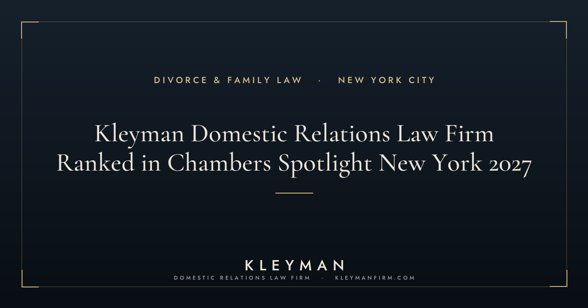 chambers spotlight new york — Kleyman Law Firm
